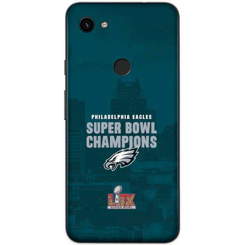 NFL Philadelphia Eagles Super Bowl LIX Champions Google Pixel 3a Skin